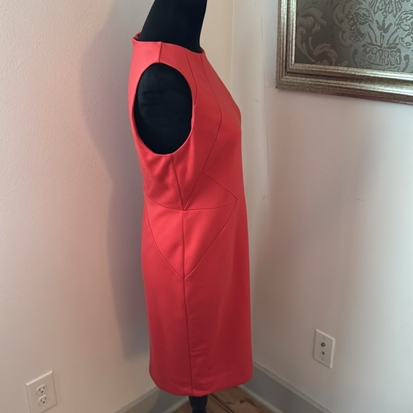 The Limited sleeveless coral sheath dress Sz 4 - Picture 4 of 7
